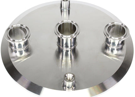 10" x (3) 1.5" x (2)1/4" FNPT Tri-clamp Endcap