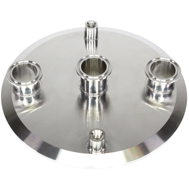 10" x (3) 1.5" x (2)1/4" FNPT Tri-clamp Endcap