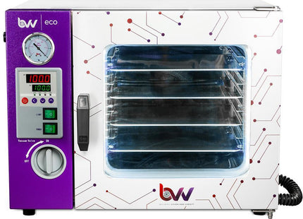 0.9CF ECO Vacuum Oven - 4 Wall Heating, LED display, LED's  - 4 Shelves Standard