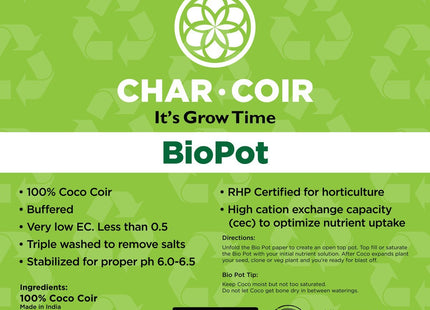 Char Coir BioPot
