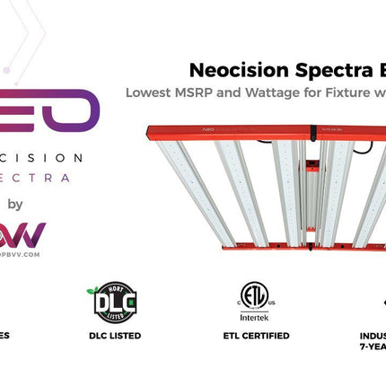Neocision Spectra Elite LED Grow Light - DLC Listed