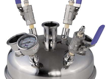 10" Pre-Built BIFLOW Hemispherical Lid with BVV 316SS Full Bore Valves