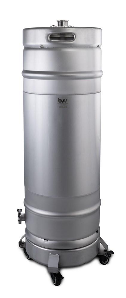 Stainless Steel Sanitary Kegs with Diptube New Products BVV Keg with Dolly 100L 