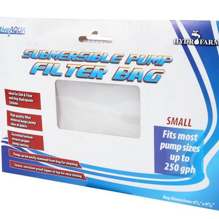 Active Aqua Submersible Pump Filter Bag Hydroponic Center Active Aqua 6.75" x 9.375" 