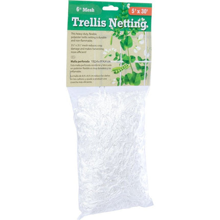 Trellis Netting 3.5" Mesh, woven, 5' x 15' Unclassified Hydrofarm 