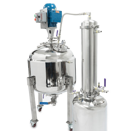 Jacketed Reactor with Motor and Collection Vessel Unclassified BVV 