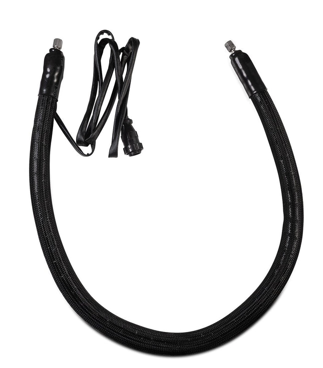 High Pressure Heated Stainless Steel Hose, 4FT JIC Fittings, up to 450°F