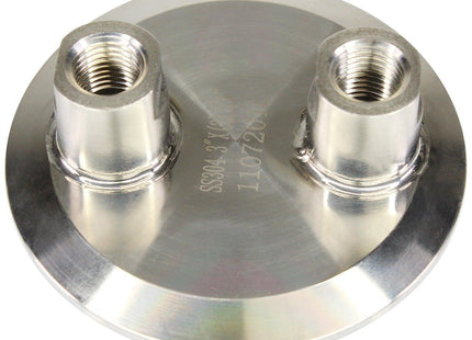 3" Tri-Clamp x (2) 1/4" FNPT