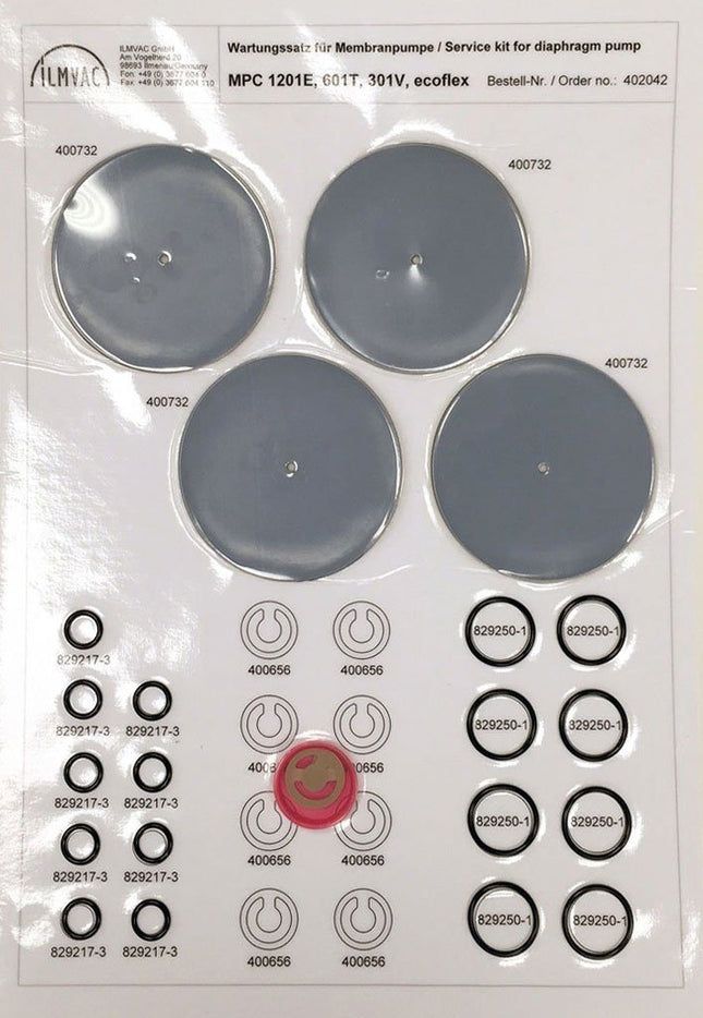Welch 2052/2054 4 Head Diaphragm Replacement Kit