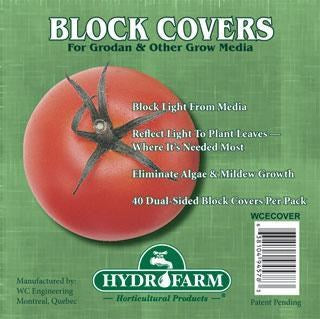 Rockwool Block Cover, 6", Pack of 40 Hydroponic Center Hydrofarm 