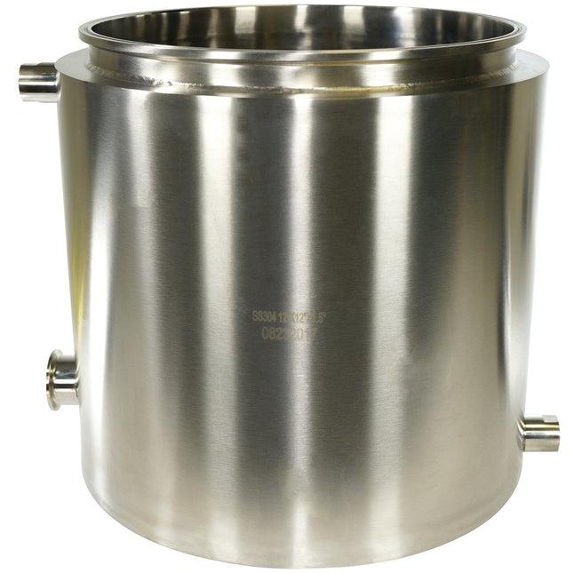 Fully Jacketed Base with 1.5" Tri-Clamp Drain Port