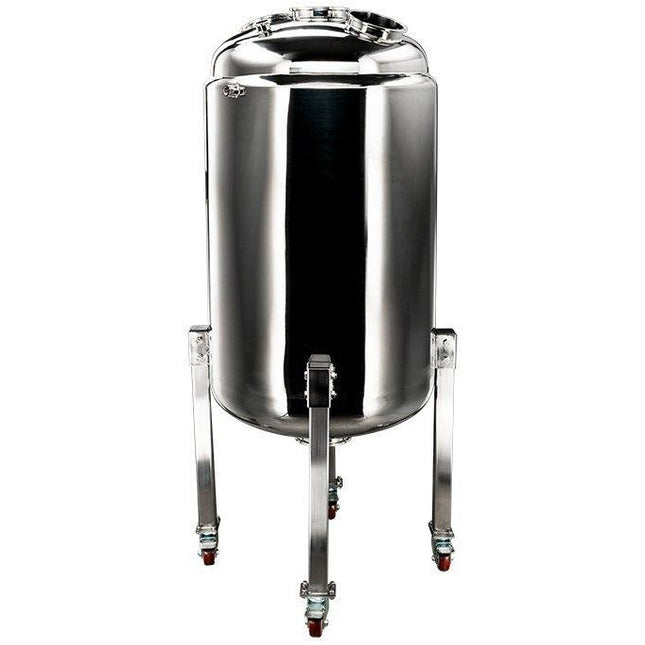 300L 304SS Jacketed Collection and Storage Vessel with Locking Casters