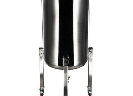 300L 304SS Jacketed Collection and Storage Vessel with 12" Tri-Clamp Port and Locking Casters