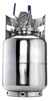 Stainless Steel LP Tank - Includes Gas and Liquid Fill/Drain Ports Shop All Categories BVV 30# 