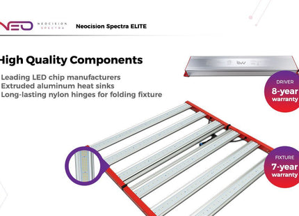 Neocision Spectra Elite LED Grow Light - DLC Listed