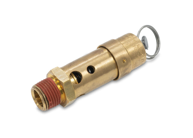 ASME-Code Fast-Acting Pressure-Relief Valve for Air, Silicone Seal, 1/4 NPT