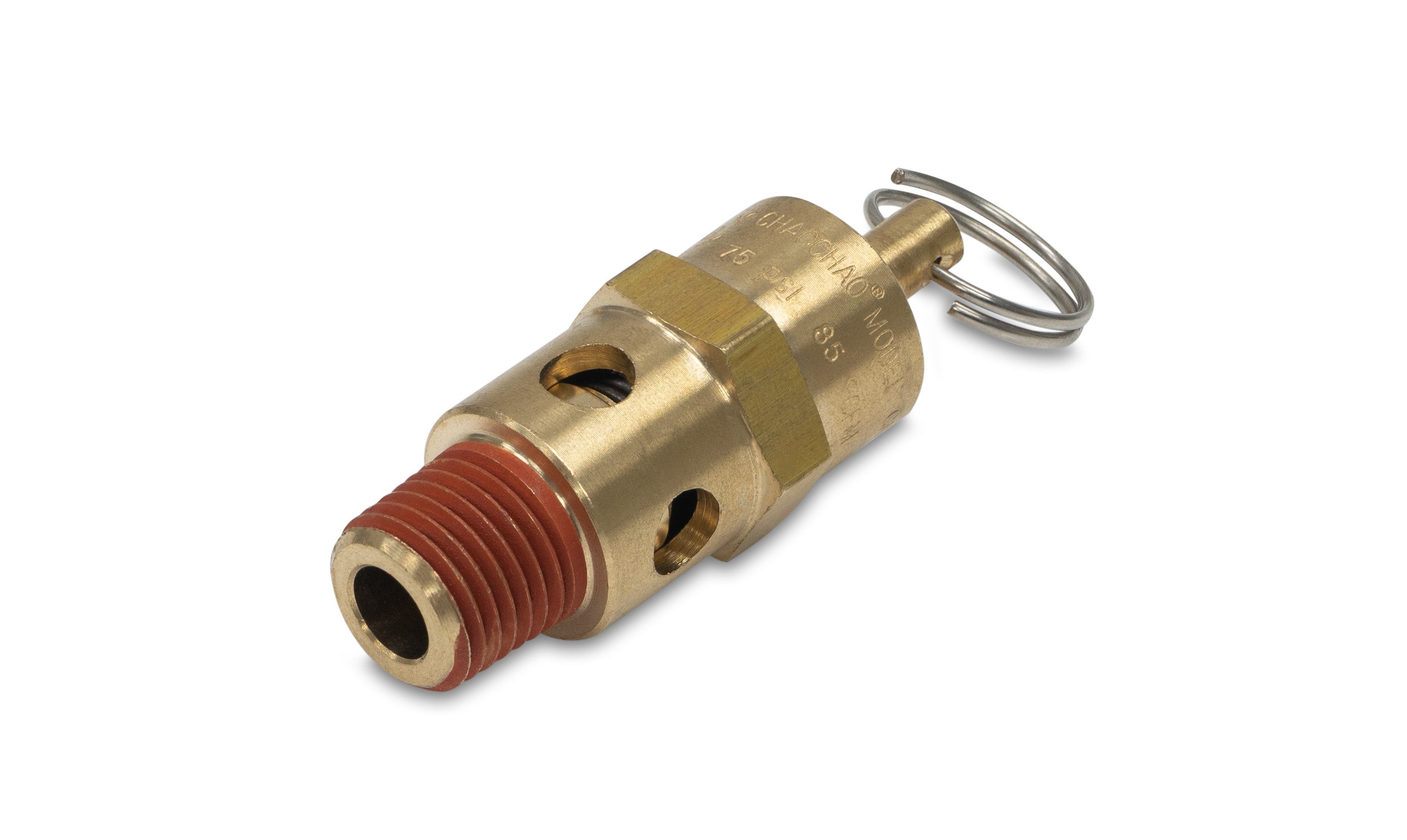 ASME-Code Fast-Acting Pressure-Relief Valve for Air, Silicone Seal, 1/4 NPT Shop All Categories BVV 75PSI 