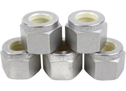 5 Pack Tube Fitting Nuts 1/4" Fitting