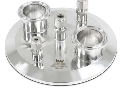 BVV Compression Extractor End Cap (2) 1.5" x (2) 3/8" Compression x 1/4" Compression