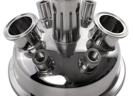 6" Tri-Clamp Hemispherical Extractor Lid