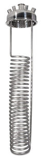 8" Hemispherical End Cap with Coil