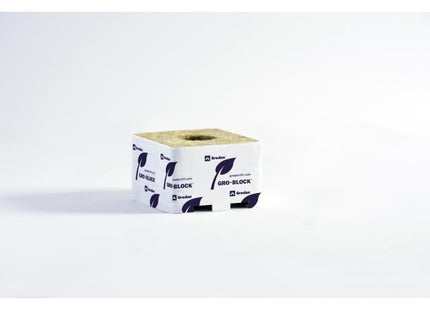 Grodan Gro Block Improved GR6.5 Small 4" w/Hole, 4" x 4" x 2.6"