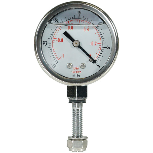 Glycerine Filled  Vacuum Gauge Custom, for our Chamber Lids Only