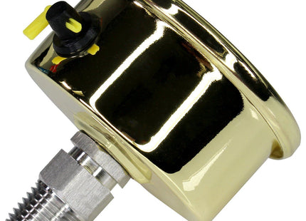 Gold Glycerin Filled Compound Gauge - Back Mount