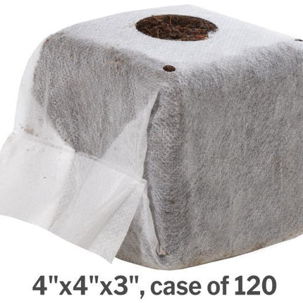 GROW!T Commercial Coco, RapidRIZE Block Hydroponic Center GROW!T 4"x4"x3" - Case of 120 