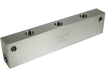 3/8" FNPT Stainless Steel Block Manifold