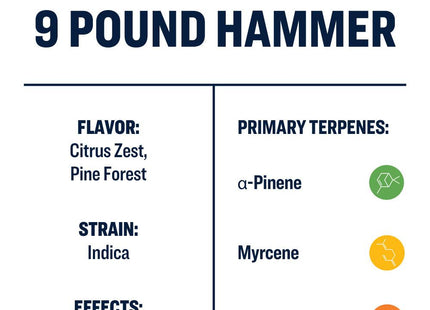 True Terpenes 9 Pound Hammer Profile