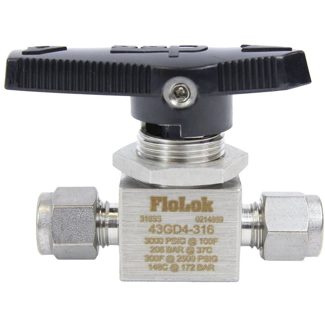 2 Way Ball Valve - Fractional Tube Fitting
