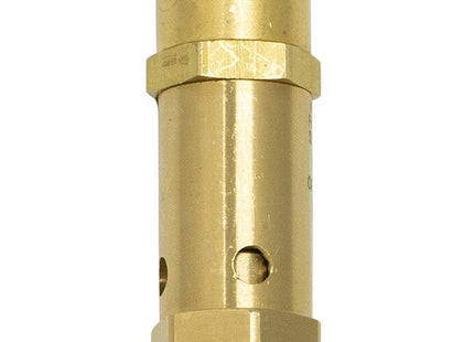 ASME-Code Fast-Acting Pressure-Relief Valve for Air, Test Ring, Brass Seal, 1/4 NPT, 3-1/8" High