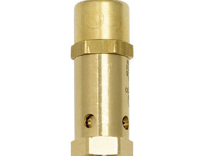 ASME-Code Fast-Acting Pressure-Relief Valve for Air, Test Ring, Brass Seal, 1/4 NPT, 3-1/8" High