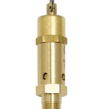 ASME-Code Fast-Acting Pressure-Relief Valve for Air, Test Ring, Brass Seal, 1/4 NPT, 3-1/8" High Shop All Categories BVV 125 PSI 