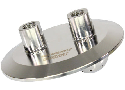 4" Tri-Clamp x (2) 1/4" FNPT w/ Showerhead