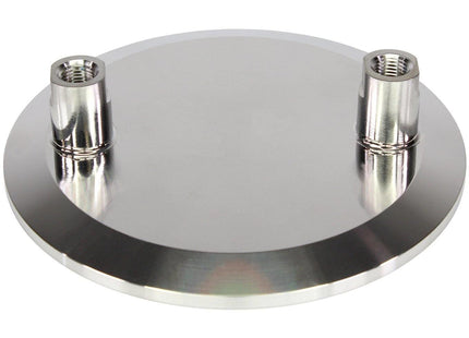 6" Tri-Clamp Endcap X (2) 1/4" FNPT Ports