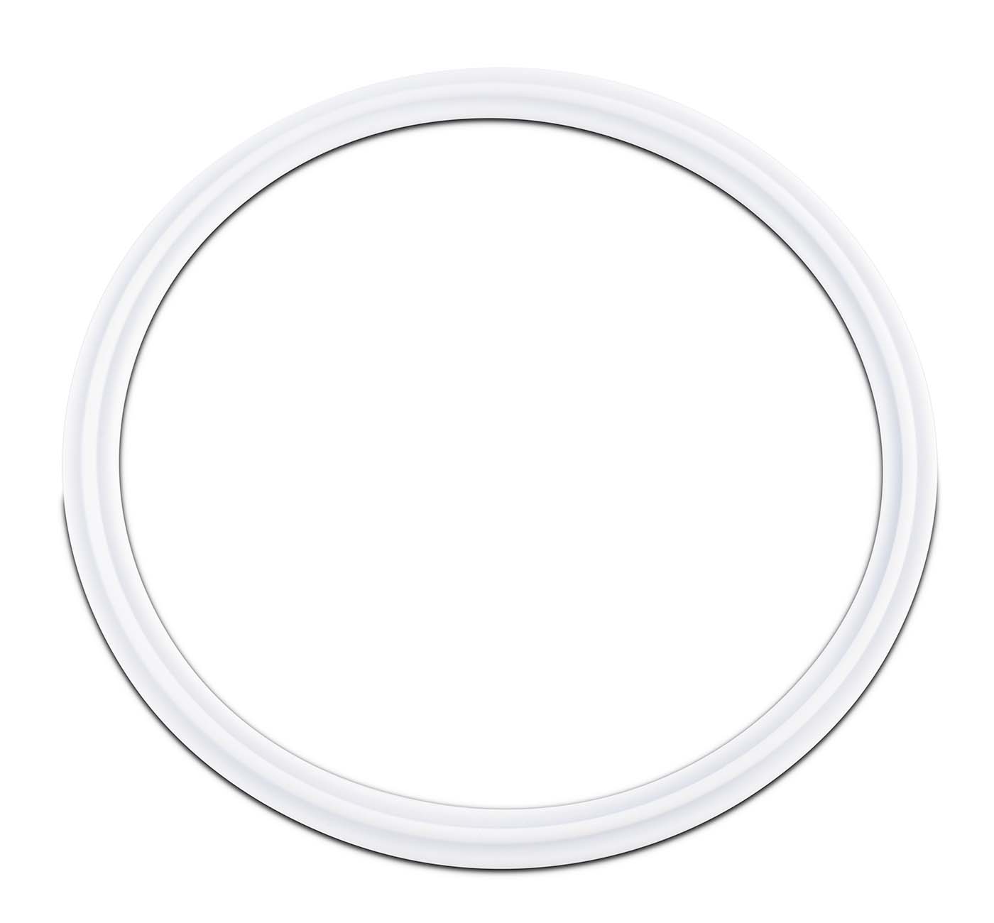 thumbnail image 2 of HFS 12" Tri Clamp Sanitary PTFE Envelope Gasket With Viton Filler – EXA-GASKET-VP-12IN 2 of 6
