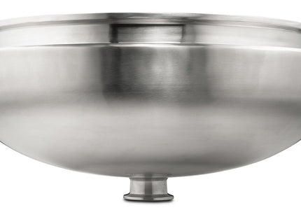 Jacketed Hemispherical Reducers with 2" Tri-Clamp Drain Port