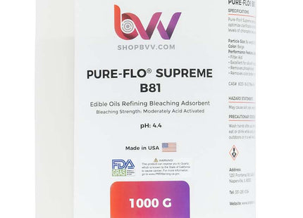 Pure-Flo® B81 Supreme Activated Bleaching & Decolorizing Bentonite for Edible Oils *FDA-GRAS (Compares to T-5™)