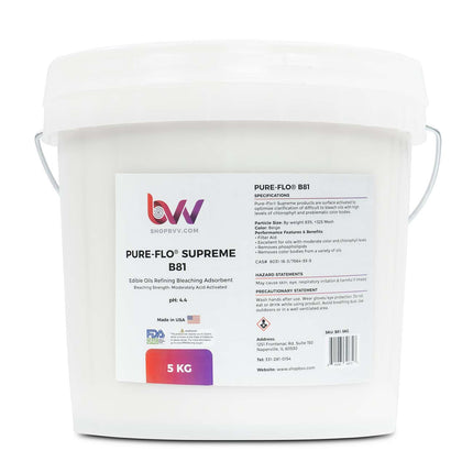 Pure-Flo® B81 Supreme Activated Bleaching & Decolorizing Bentonite for Edible Oils *FDA-GRAS (Compares to T-5™) Shop All Categories BVV 5KG 