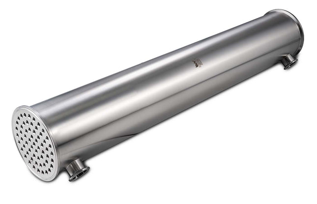 Baffled Condenser - 6" x 36" with 1.5" Tri-Clamp Side Ports