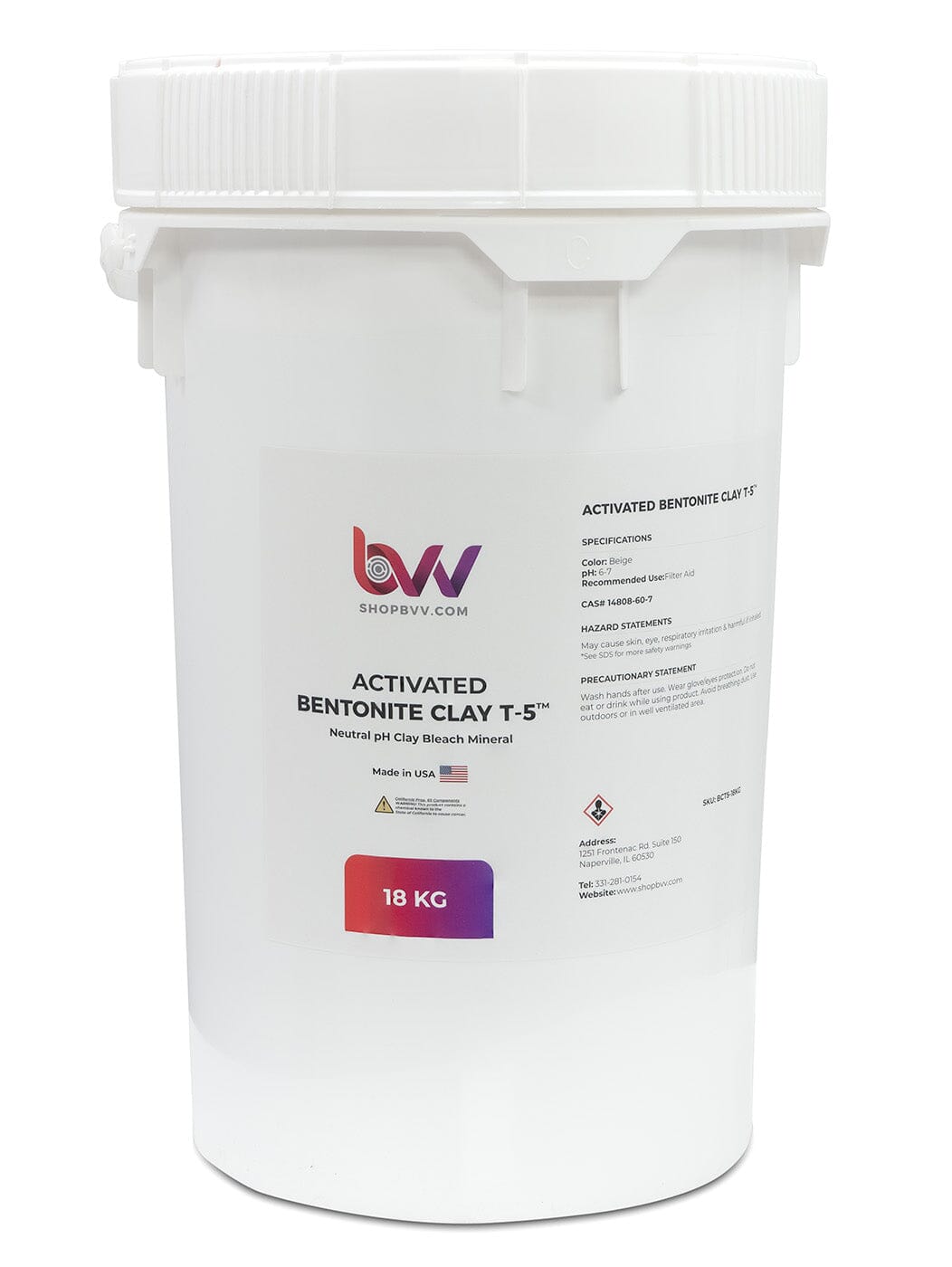 BVV™ Activated Bentonite Clay T-5™ Shop All Categories BVV 18kg 