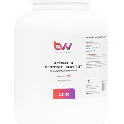 BVV™ Activated Bentonite Clay T-5™ Shop All Categories BVV 2.5KG 