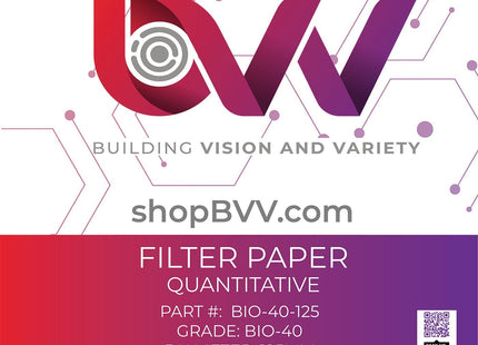 Ashless Filter Papers - 125MM - Quantitative