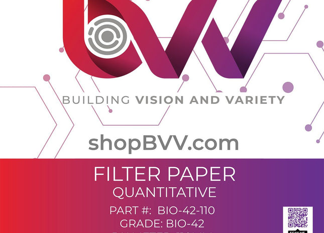 Ashless Filter Papers - 110MM - Quantitative