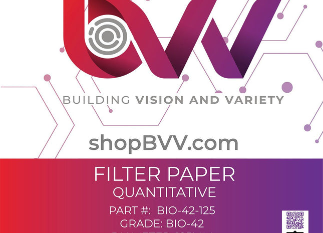 Ashless Filter Papers - 125MM - Quantitative