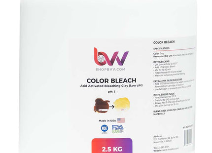 BVV™ Color Bleach for Edible Oils *FDA & NSF Certified Material (Compares to T-41™)