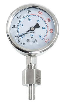 Compression Compound Gauge - (-30) to 350 psi New Products BVV 3/8" MALE COMPRESSION 