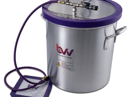 Best Value Vacs 10 Gallon Aluminum Vacuum Chamber and V9D 9CFM Two Stage Vacuum Pump Kit